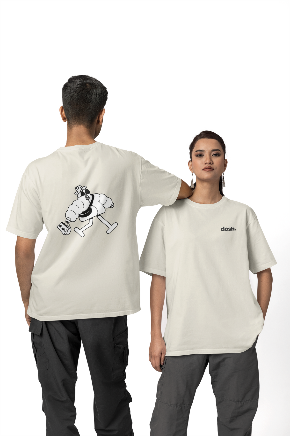 Dosh Store Short sleeve t shirt with dosh print – Dosh